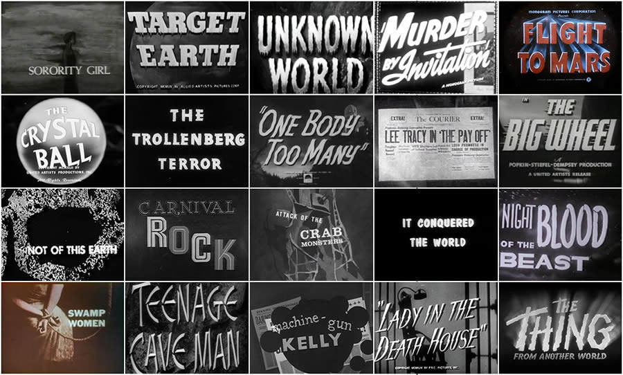 Títulos de películas de serie B de los años 40 y 50