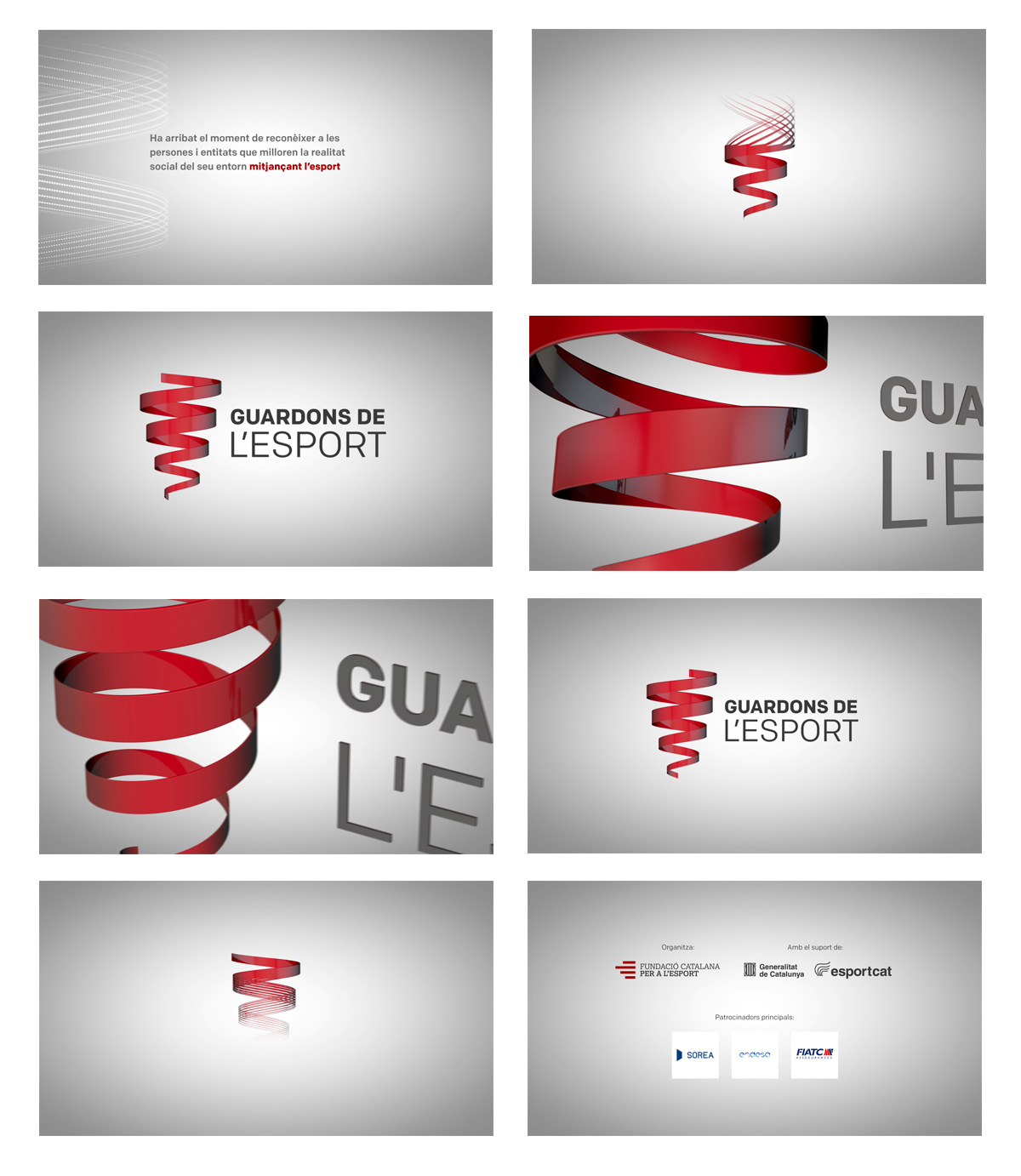 Diseño Motion graphics Vídeo Corporativo Guardons de l'Esport